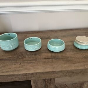 Mason Aqua Ceramic Measuring Cups Set